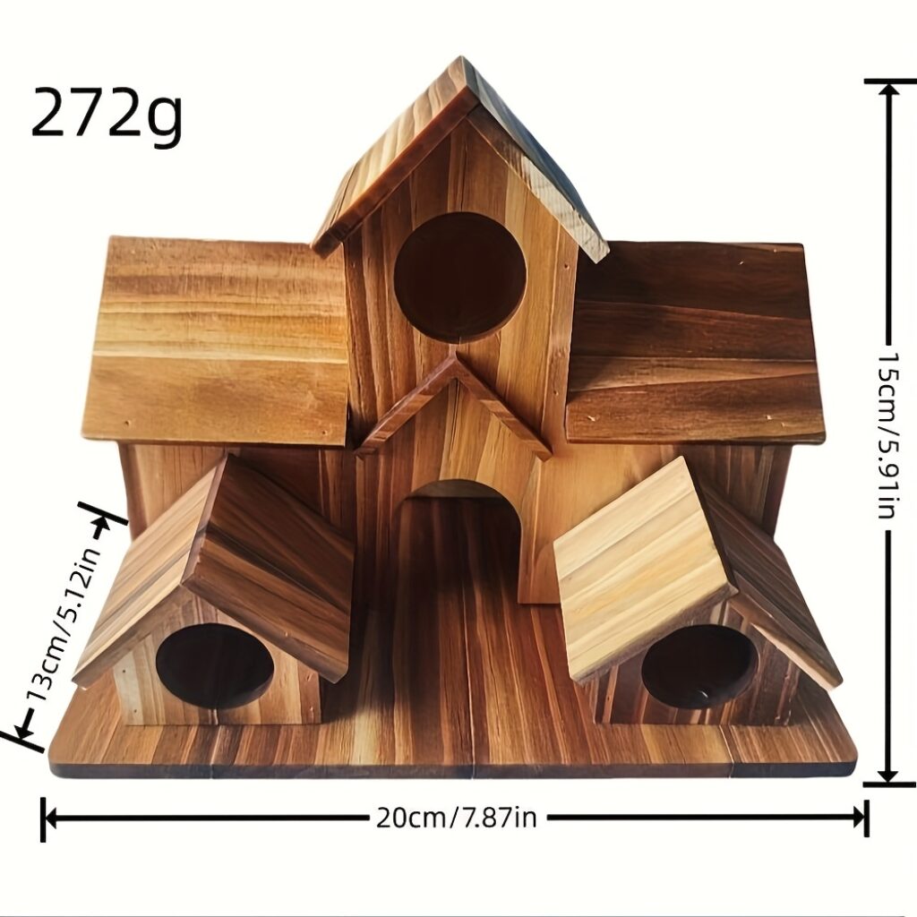 Handgemachtes Holz-Vogelhaus Vogelvilla