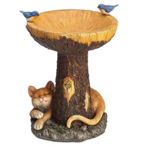 Dekorative Vogeltränke 'Süße Träume' | Handbemalte Gartenfigur von Gartenhobby.com