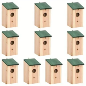 Nistkasten-Set (10 Stück) aus Massivholz | Ideal für Handel, Vereine & Großprojekte